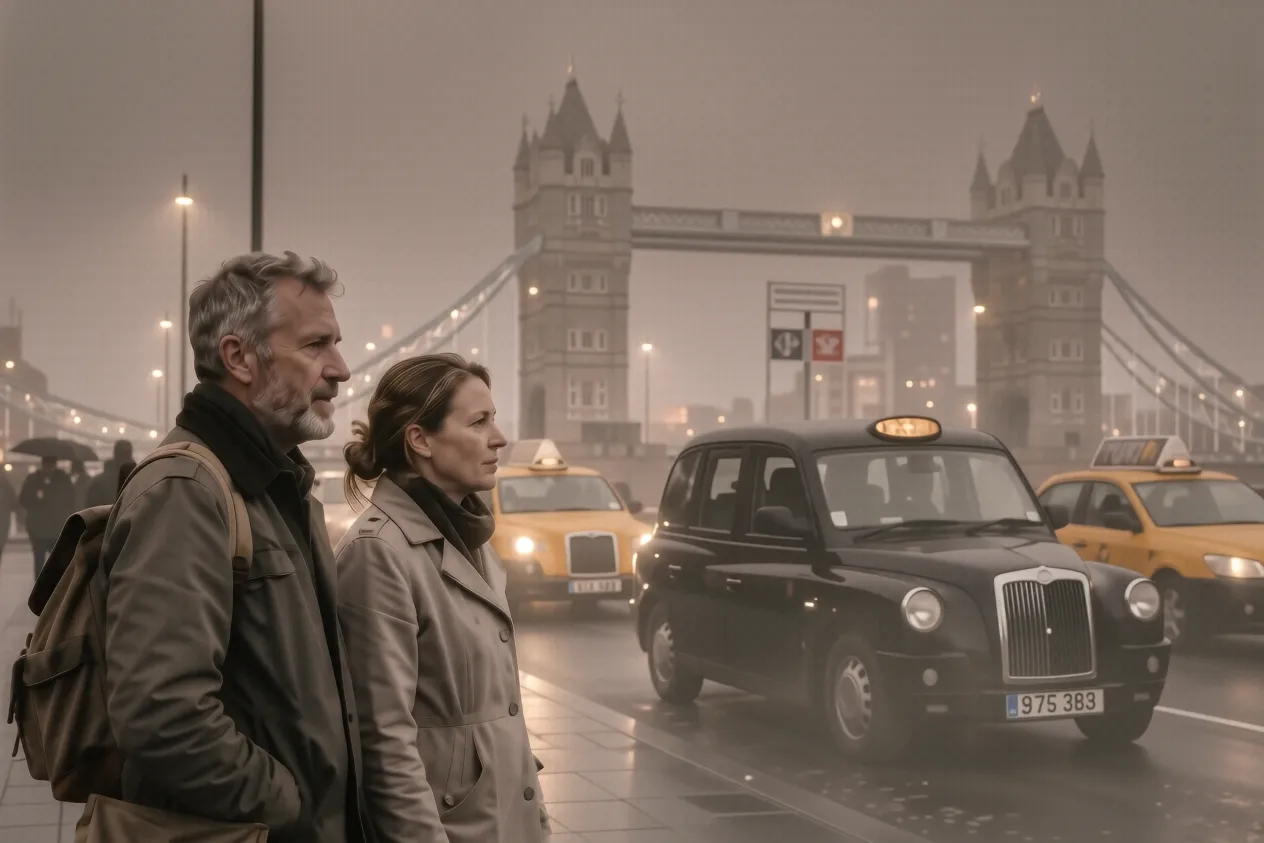 Documentary photograph illustrating What the iconic London black cab actually is — cur