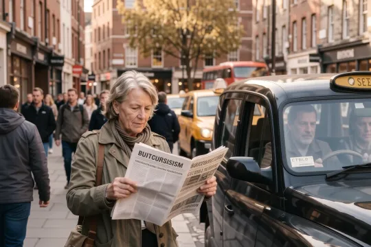 Documentary photograph for uk taxi self employed