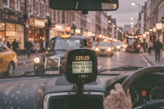 Documentary photograph illustrating Realistic budgeting for London travel by black cab