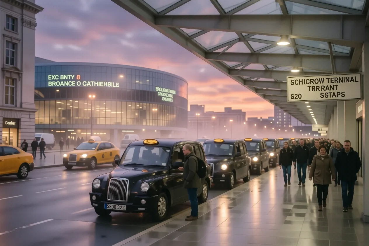 Documentary photograph for airport taxi guide